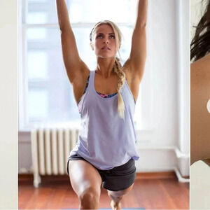 Lululemon 105 F Singlet *Silver heathered lavender dusk size 4-6